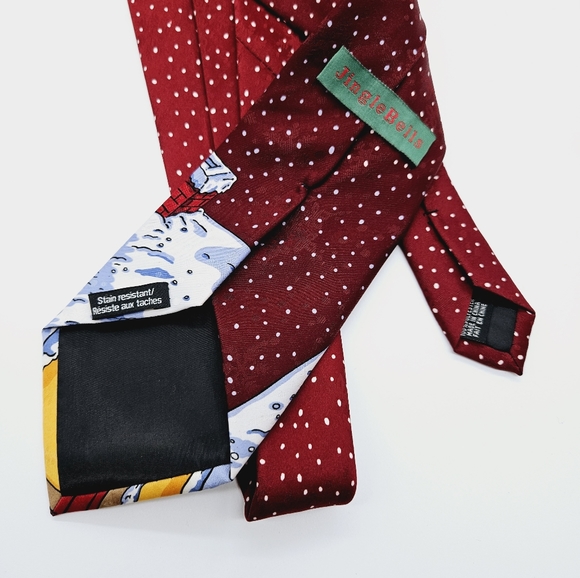 JINGLEBELLS | Christmas Santa crash sled festive holiday neck tie - Picture 4 of 4